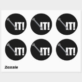 NAILD HET! Zwart Ronde Sticker (Vel)