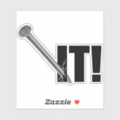 NAILD HET! Zwart Sticker (Vel)