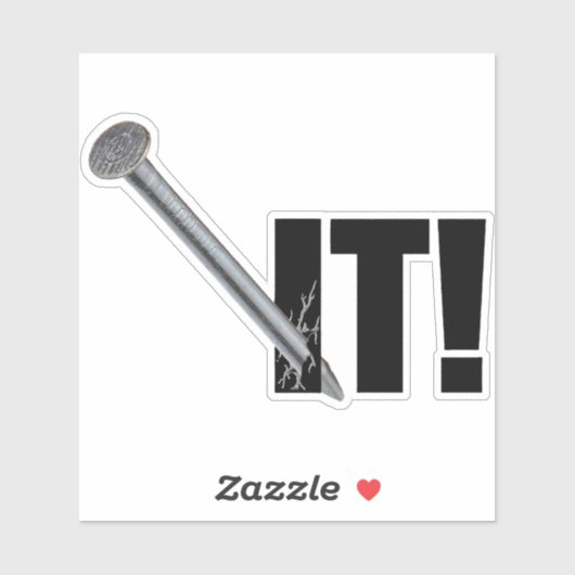 NAILD HET! Zwart Sticker (Vel)