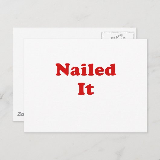 Nailed it briefkaart (Voorkant / Achterkant)