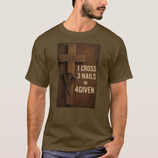 "Nailed it" Christelijk T-shirt (Voorkant)