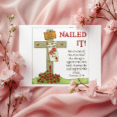 Nailed It Cross Inspirerend Briefkaart