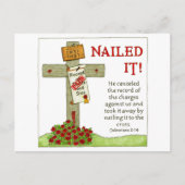 Nailed It Cross Inspirerend Briefkaart (Voorkant)