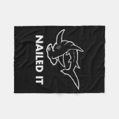 Nailed It - Funny Hammerhead Shark  Fleece Deken (Voorkant (Horizontaal))