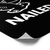 Nailed It - Funny Hammerhead Shark  Poster (Hoek)