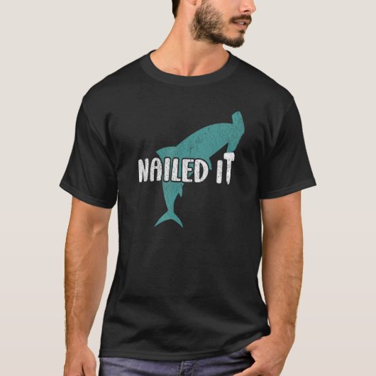 Nailed It Hammerhead Shark T-shirt (Voorkant)