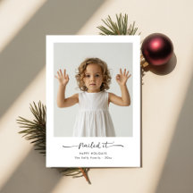 Nailed It Moderne Minimalistische Familiefoto Kers