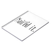 Nailed it notitieboek (Linkerzijde)