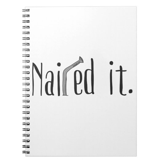 Nailed it notitieboek (Voorkant)
