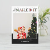 #NailedIt Foto Feestdagenkaart (Staand voorkant)