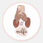 Nailfie Ronde Sticker (Voorkant)