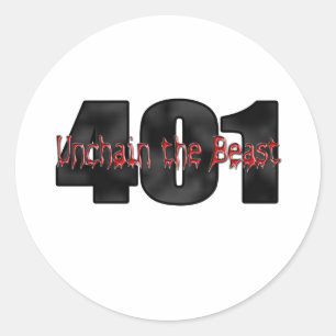 Nailhead Wildcat Buick Beast Ronde Sticker