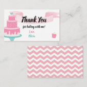 Nailing it Baking Cake Decorting Party Informatiekaartje (Voorkant / Achterkant)