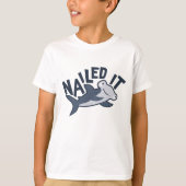 Nailing It Shark Marine Life Shark Lover T-shirt (Voorkant)