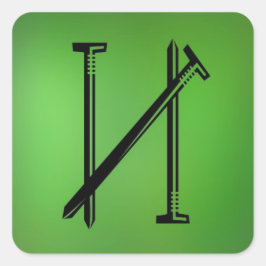 Nails AH2010 Vierkante Sticker