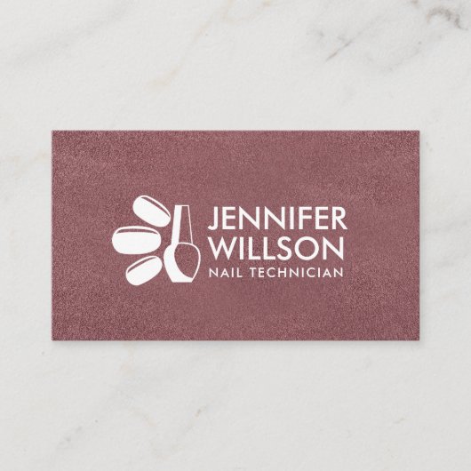 Nails and Nail polish logo Appointment Business C Visitekaartje (Voorkant)