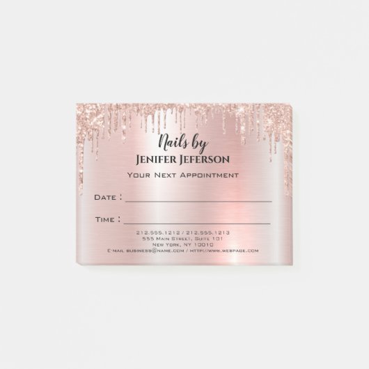 Nails Appointment Post-it® notes (Voorkant)