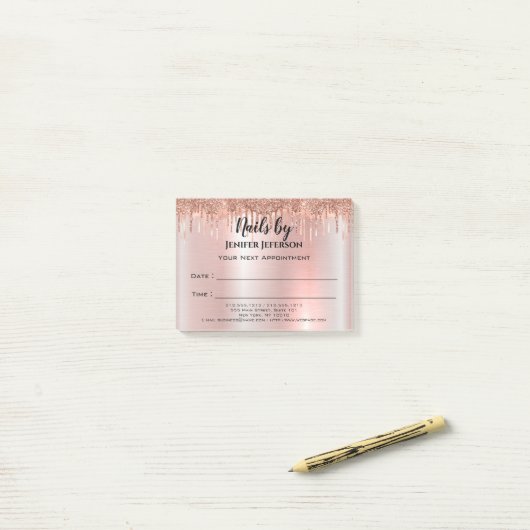 Nails Appointment Post-it® notes (Op bureau)