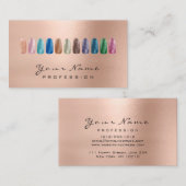 Nails Art Beauty Glitter Roos Gold Lux Visitekaartje (Voorkant / Achterkant)