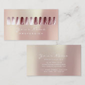 Nails Art Beauty Studio Glitter Red BeanParly Visitekaartje (Voorkant / Achterkant)