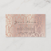Nails Art Beauty Studio Glitter Ros Gold Peach Visitekaartje (Achterkant)