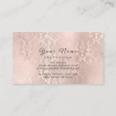 Nails Art Glitter Damask Roos Gold Visitekaartje (Achterkant)