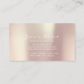 Nails Art Glitter Glam Roze Roze Roze Ivory Pearl Visitekaartje (Achterkant)