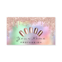 Nails Art Glitter Holographic Manicure Drivers