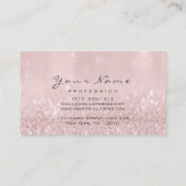 Nails Art Glitter Metallic Glam Blush Pink Sparkly Visitekaartje (Achterkant)