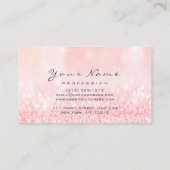 Nails Art Glitter Metallic Glam Roze Rose Lux Glam Visitekaartje (Achterkant)