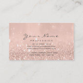 Nails Art Glitter Skinny Pastel Roze Visitekaartje (Achterkant)