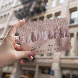 Nails Art Glitter Skinny Roos Gold Mestpark Visitekaartje