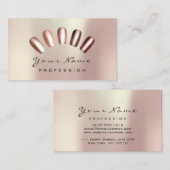 Nails Art Glitter Skinny Roos Manicure Pedicure Visitekaartje (Voorkant / Achterkant)