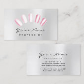 Nails Art Snoep roze grijze voorspelling Visitekaartje (Voorkant / Achterkant)