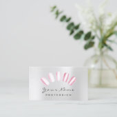 Nails Art Snoep roze grijze voorspelling Visitekaartje (Staand voorkant)