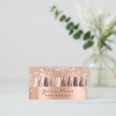 Nails artiest Glitter Roos Gold Manicure Copper Visitekaartje (Staand voorkant)