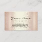 Nails artiest roze roze roze mest pedicure Modern Visitekaartje (Achterkant)