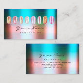 Nails Artist Beauty Studio Ombre Ocean Blue Visitekaartje (Voorkant / Achterkant)