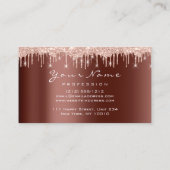 Nails Artist Glitter Roos Gold Manicure Brown Visitekaartje (Achterkant)