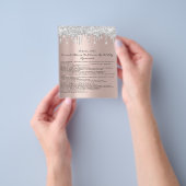 Nails Artist Liability Waiver Roos Blush Silver Flyer (Hand)