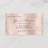 Nails Artist Makeup Damask Pearly Roos Appointment Afsprakenkaartje (Achterkant)