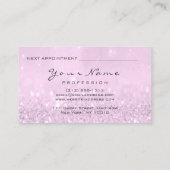 Nails Artist Makeup Lavender Pink Appointment Afsprakenkaartje (Achterkant)