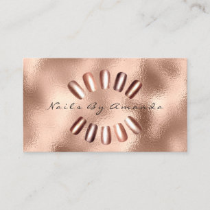 Nails Artist Makeup Roos Glass Appointard Afsprakenkaartje