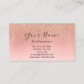 Nails Artist Makeup Roos Paarse Kiss Lips Glitter Visitekaartje (Achterkant)