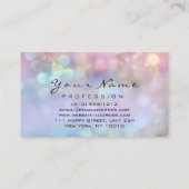 Nails Artist Pink Wow Manicure Pedicure Holograaf Visitekaartje (Achterkant)