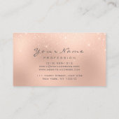 Nails Artist roze roze Roos Gold Glitter Bronze Visitekaartje (Achterkant)