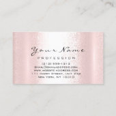 Nails Artist roze rozenbeest Manicure Pedicure Cla Visitekaartje (Achterkant)