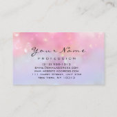 Nails Artist roze rozenrozenbeest pedicure Hologra Visitekaartje (Achterkant)