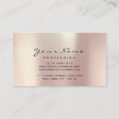 Nails Artist Spark Pearly Roos Gold Bronze Shine Visitekaartje (Achterkant)