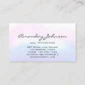 Nails Artist Studio Red Manicure Pedicure Ombre Visitekaartje (Achterkant)